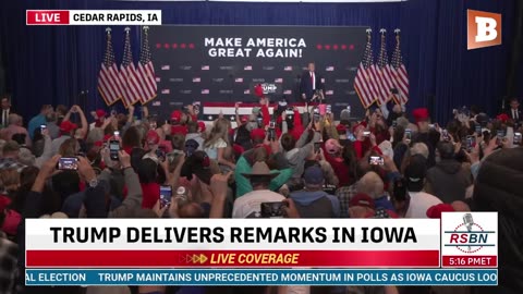 LIVE: Donald Trump Delivering Remarks in Cedar Rapids, IA...