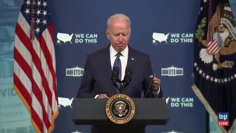 Biden Again Reads Directly Off Notes to Answer Question on Latest Russian Cyberattack
