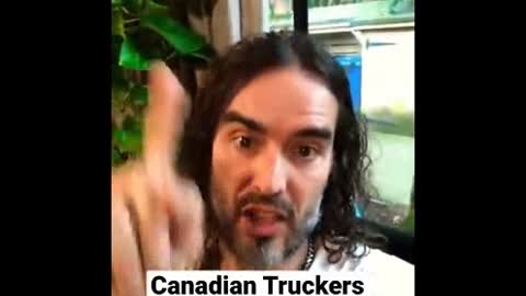 Russel Brand gives support to Canadian Truckers World Record for Freedom