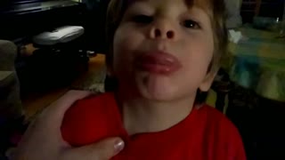 Cute Boy's Slow Motion Raspberry