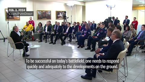 President Putin: The key to success on the battlefield is agility and adaptation.