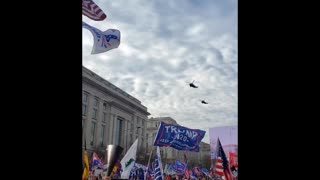 Donald J. Trump Flys Over Million MAGA March