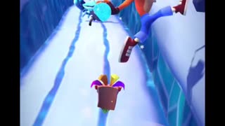 Frosty Crab Battle Run Gameplay - Crash Bandicoot: On The Run!