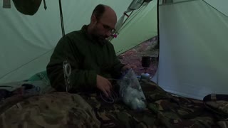 vlog in the lanshan 2. Lightweight trekking pole tent . GoPro