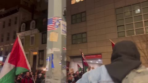 Anti-America/anti-Jew protests outside Yemen Mission in NYC