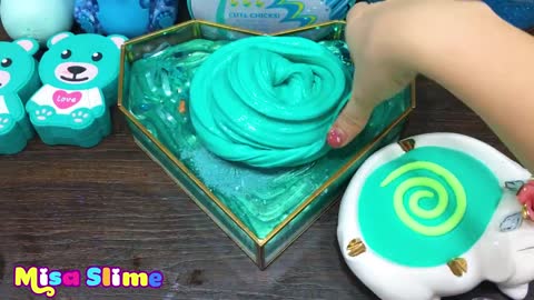 MINT Slime ! Mixing GLOSSY Slime with Many Things ! Satisfying Slime, ASMR Slime #271