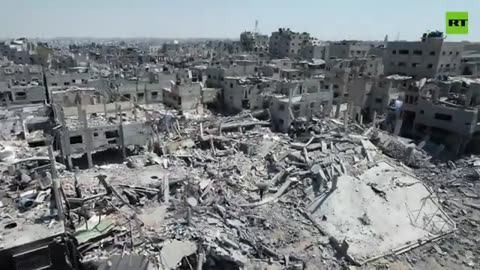 Imagens de drones revelam destruição generalizada após a retirada israelense