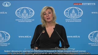 Maria Zakharova on the Ukrainian crisis and Kiev's preparations to staging a “dirty nuclear bomb”