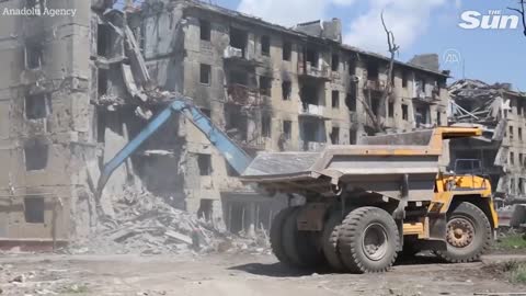 Dramatic video shows devastation in Azovstal steel plant in Mariupol