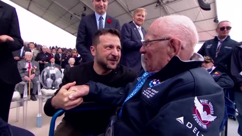Zelenskiy shares emotional embrace with veteran