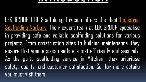 Want to get the Best Domestic Scaffolding in Norbury