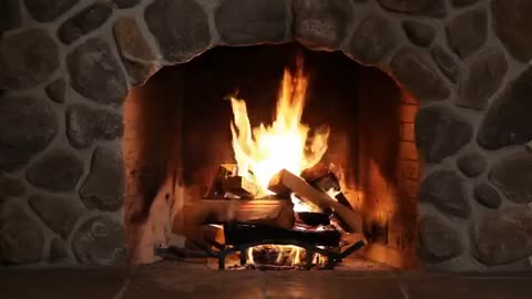 Realtime Fireplace | Relaxing Fire Burning Video