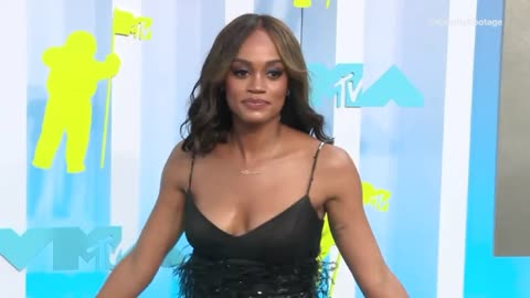 Rachel Lindsay dazzles in a black dress at the 2022 VMA Awards