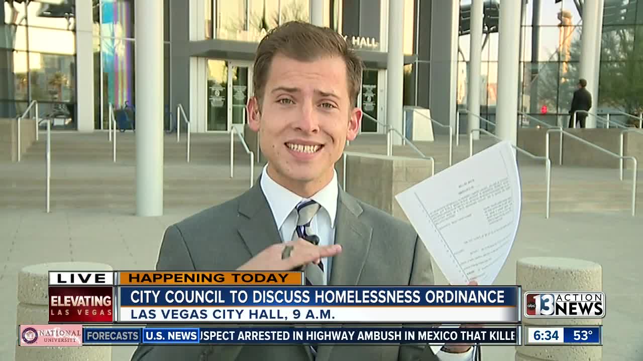 Homeless bill up for city council consideration