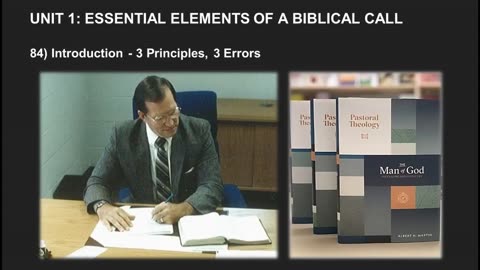 Albert Martin's Pastoral Theology Lecture 2