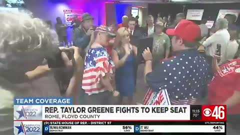 Marjorie Taylor Greene wins big in GOP primary.