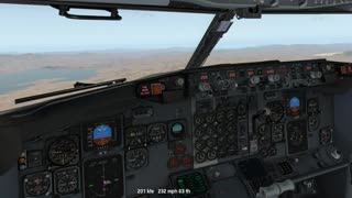 JANET Airlines - Boeing 737-300 - Back to Vegas EYE GO - KLAS FMS to ILS Approach -