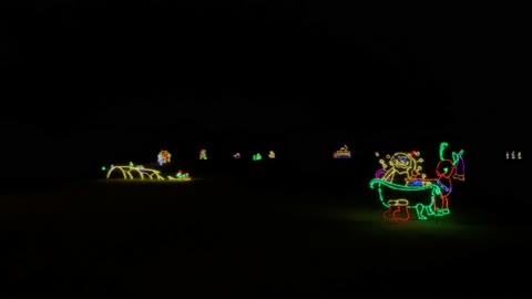 Kirby Farms Christmas Lights Train