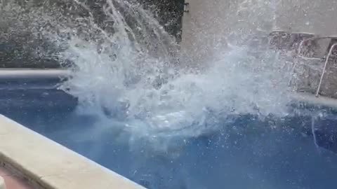 Drunk frontflip in pool