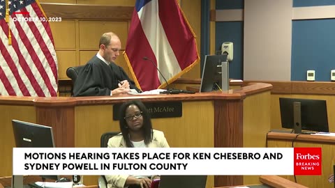 Attorneys For Kenneth Chesebro, Sidney Powell Appear At A Hearing In Fulton County