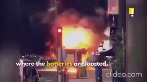 ELECTRIC VEHICLE ON FIRE