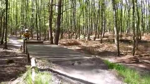 Mountain bike fail crash