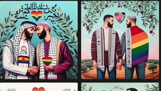 Bing AI image creator promoting "gay" to America and Palestine but not Isr@ΣⅬ