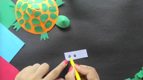 Moving paper turtle #craft