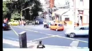 Momento Exacto De La Explosión En El Centro De Bogotá