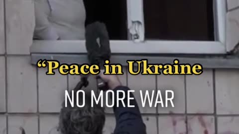 The Americans shared a message: "Ukraine is peaceful and there will be no more wars. Putin is awake