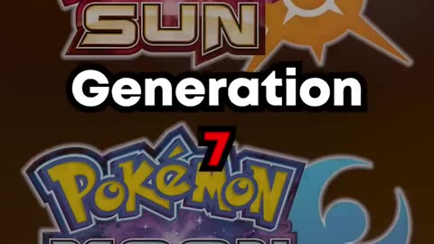 New pokemon game Generation 7