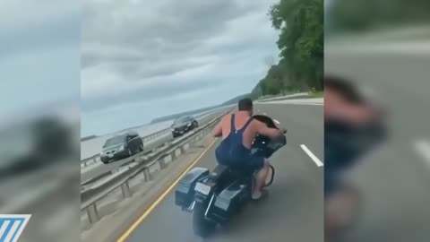 Funny Man on a Harley