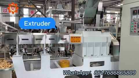 Professional New Puffed Core Filling Snack Food Extruder Making Processing Machine Line