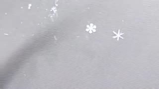 Look at these perfect snowflakes #winter #snow