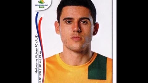 PANINI STICKERS AUSTRALIA NATIONAL TEAM WORLD CUP 2014