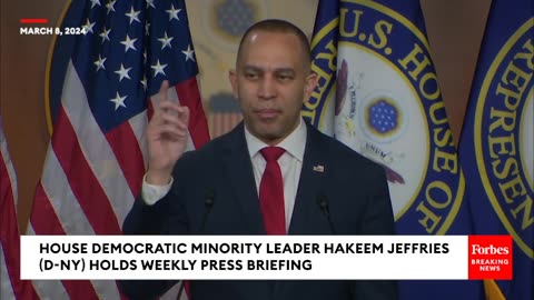 Hakeem Jeffries Asked Point Blank About Some Democrats' Problem With Biden Using Term 'Illegal'