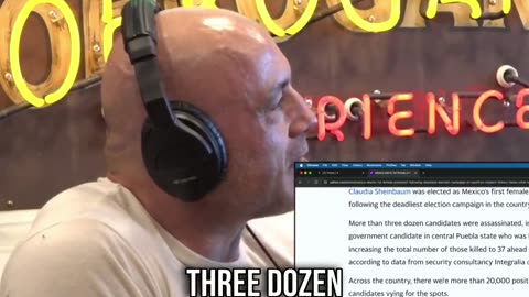 Joe Rogan Loses It After Learning 37 Politicians Were Murdered in Mexico’s Last Election