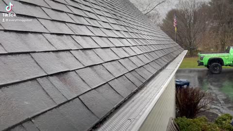 Recommend gutter guard in action