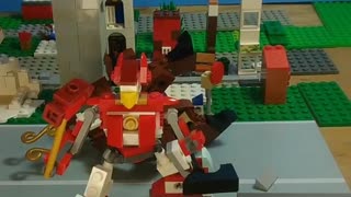 Lego Chicken Zero Mech VS Reindeer Robeast