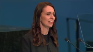 New Zealand PM Jacinda Ardern calls on world leaders to crack down on online free speech and other "weapons of war"
