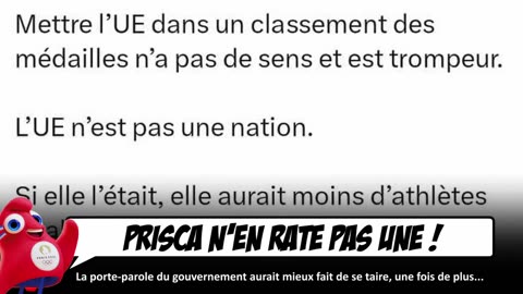 Prisca Thevenot se RIDICULISE sur les réseaux sociaux avec un message sur les J.O.