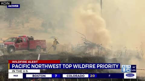 Durkee Fire in Oregon becomes largest active wildfire in the U S