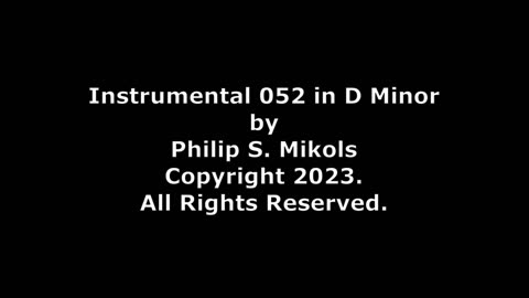 Instrumental 052 in D minor