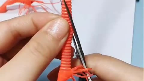 Creating a Shrimp with Straws 👌👌👌