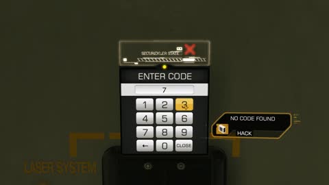 Deus Ex Human Revolution Detroit Police Station Laser Grid Code