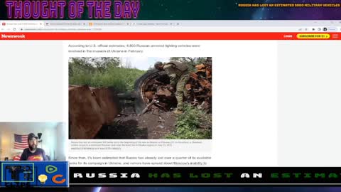 Russia Has Lost An Estimated 5000 Militray Vehicles Over the Course of the War (Clean)