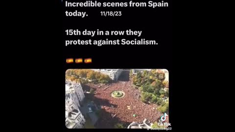 Spain Protesting against Socialism ..
