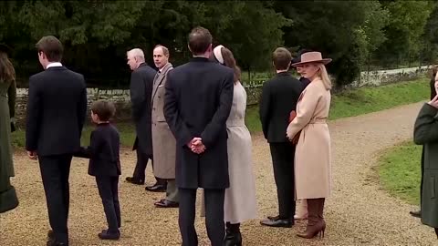 King Charles and family attend Christmas service