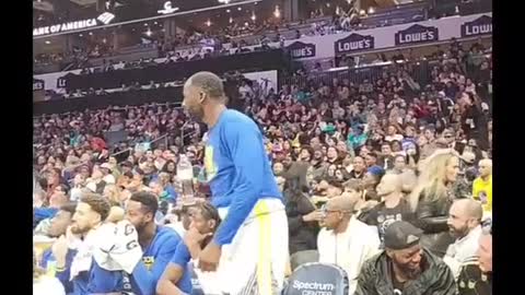 Draymond got into it with a fan ... but he's also for the kids