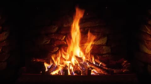 Relaxing Fireplace with Crackling Fire Sounds 8 HOURS